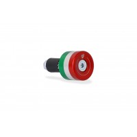 CNC Racing Single Bar End to Match Lever Guards - "TriColore" Style